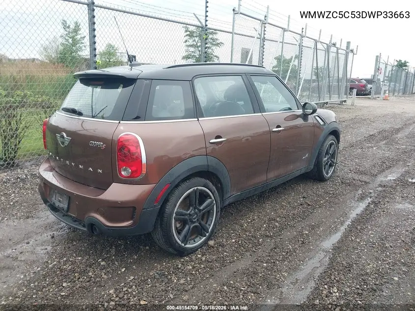 2013 Mini Countryman Cooper S VIN: WMWZC5C53DWP33663 Lot: 45154709