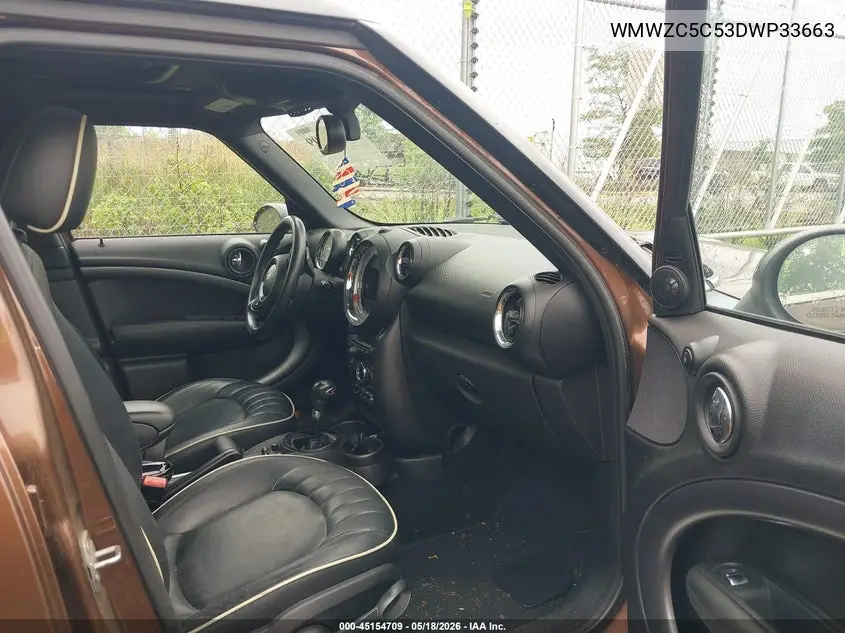 2013 Mini Countryman Cooper S VIN: WMWZC5C53DWP33663 Lot: 45154709