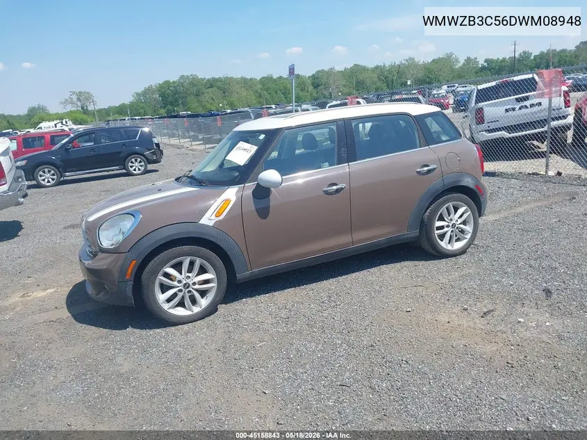 2013 Mini Countryman Cooper VIN: WMWZB3C56DWM08948 Lot: 45158843