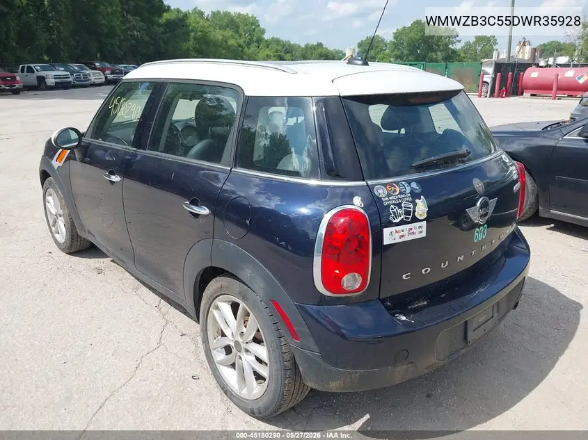 2013 Mini Countryman Cooper VIN: WMWZB3C55DWR35928 Lot: 45180290