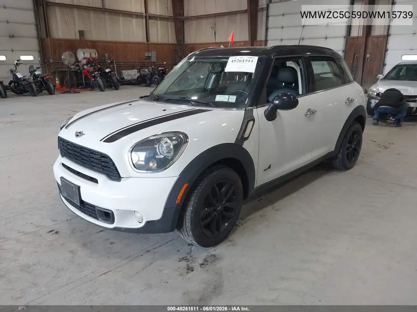 2013 Mini Countryman Cooper S VIN: WMWZC5C59DWM15739 Lot: 45261511