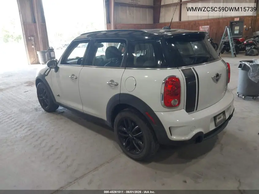 2013 Mini Countryman Cooper S VIN: WMWZC5C59DWM15739 Lot: 45261511