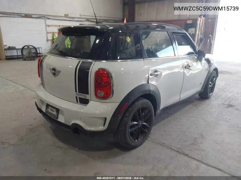 2013 Mini Countryman Cooper S VIN: WMWZC5C59DWM15739 Lot: 45261511