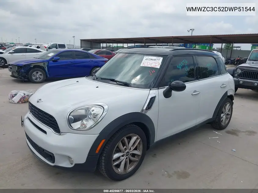 2013 Mini Countryman Cooper S VIN: WMWZC3C52DWP51544 Lot: 45286877