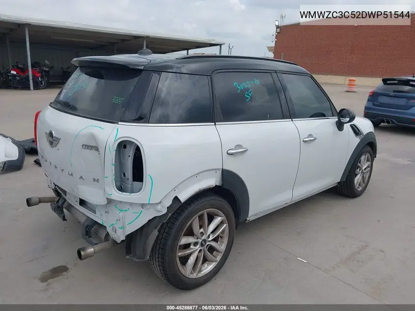 2013 Mini Countryman Cooper S VIN: WMWZC3C52DWP51544 Lot: 45286877
