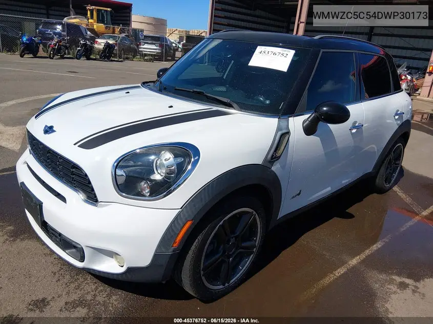 2013 Mini Countryman Cooper S VIN: WMWZC5C54DWP30173 Lot: 45376752