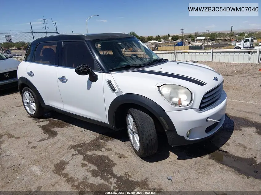 2013 Mini Countryman Cooper VIN: WMWZB3C54DWM07040 Lot: 45579647