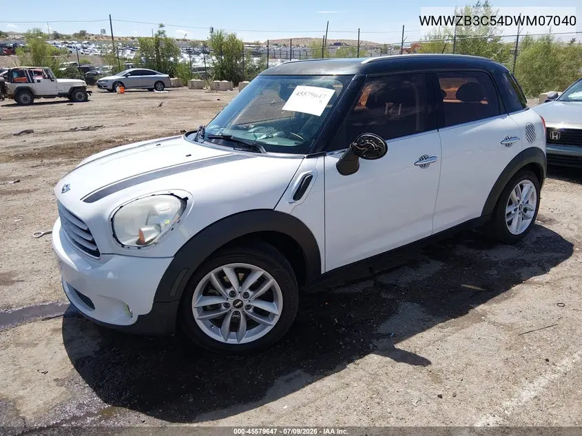 2013 Mini Countryman Cooper VIN: WMWZB3C54DWM07040 Lot: 45579647