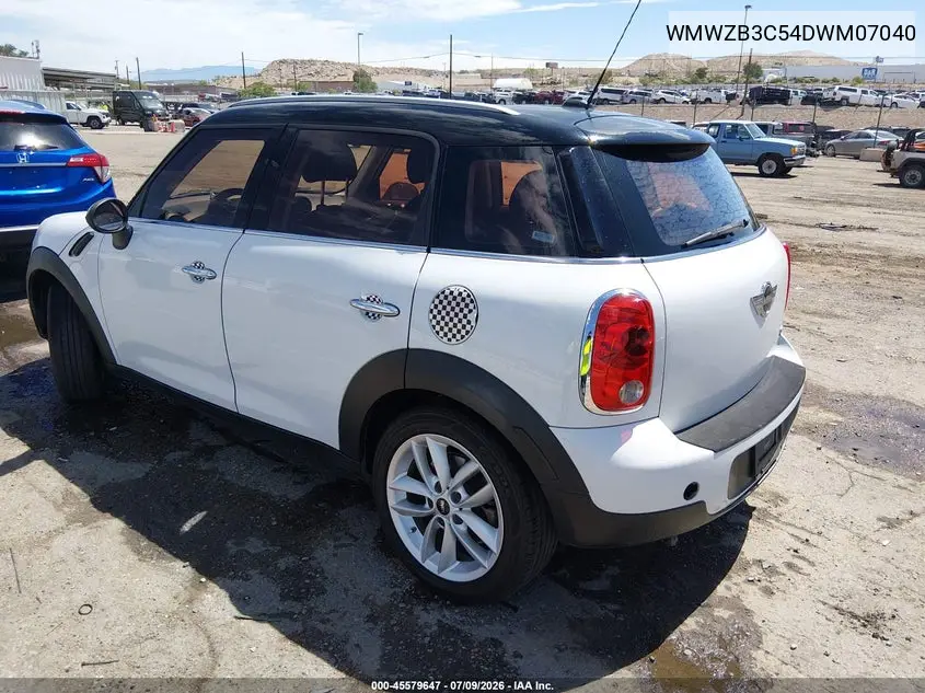 2013 Mini Countryman Cooper VIN: WMWZB3C54DWM07040 Lot: 45579647