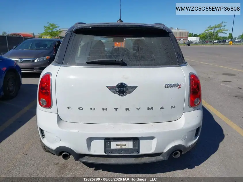 2014 Mini Countryman Cooper S VIN: WMWZC5C55EWP36808 Lot: 12625790