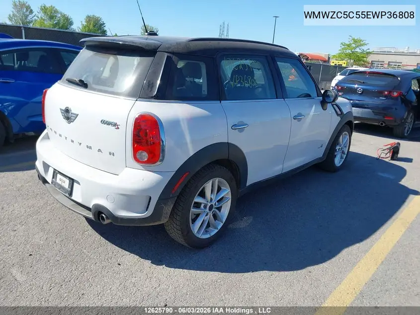 2014 Mini Countryman Cooper S VIN: WMWZC5C55EWP36808 Lot: 12625790