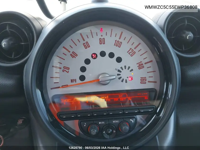 2014 Mini Countryman Cooper S VIN: WMWZC5C55EWP36808 Lot: 12625790