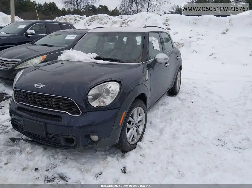 2014 Mini Countryman Cooper S VIN: WMWZC5C51EWP35767 Lot: 44305973