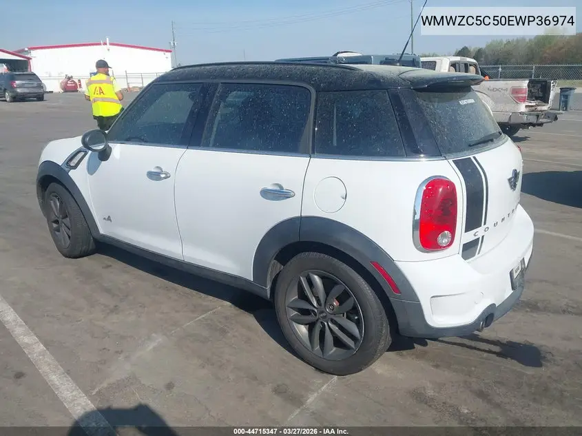 2014 Mini Countryman Cooper S VIN: WMWZC5C50EWP36974 Lot: 44715347