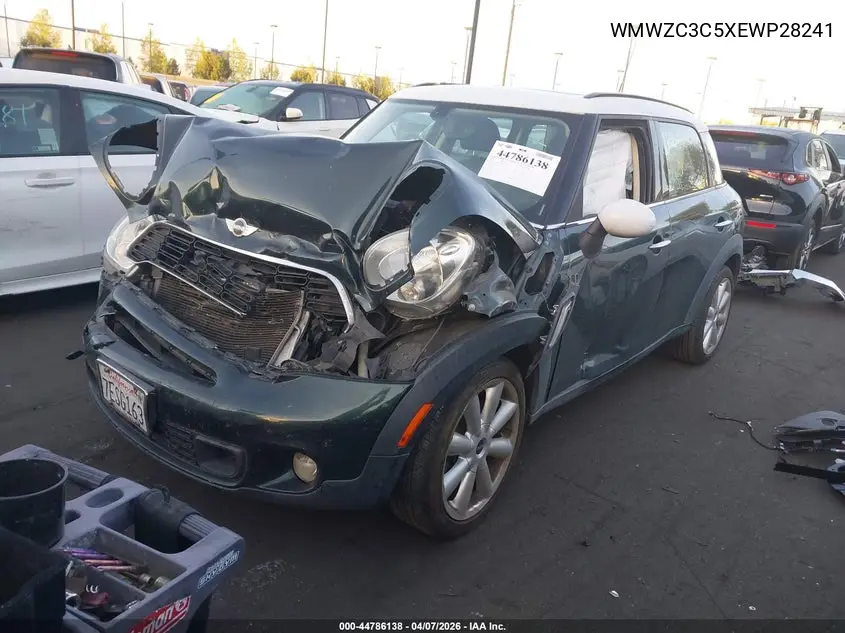 2014 Mini Countryman Cooper S VIN: WMWZC3C5XEWP28241 Lot: 44786138