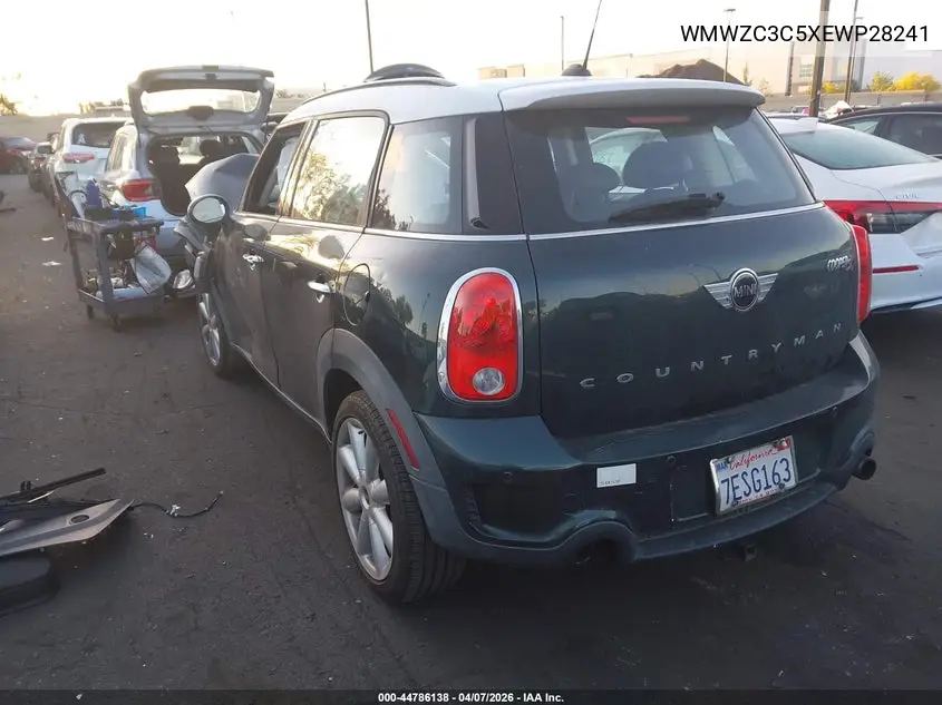 2014 Mini Countryman Cooper S VIN: WMWZC3C5XEWP28241 Lot: 44786138