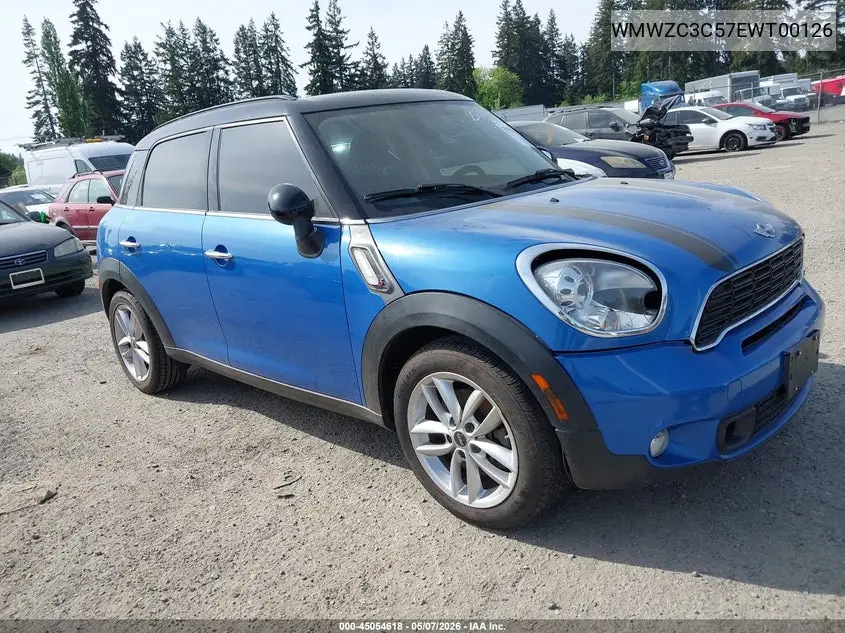 2014 Mini Countryman Cooper S VIN: WMWZC3C57EWT00126 Lot: 45054618