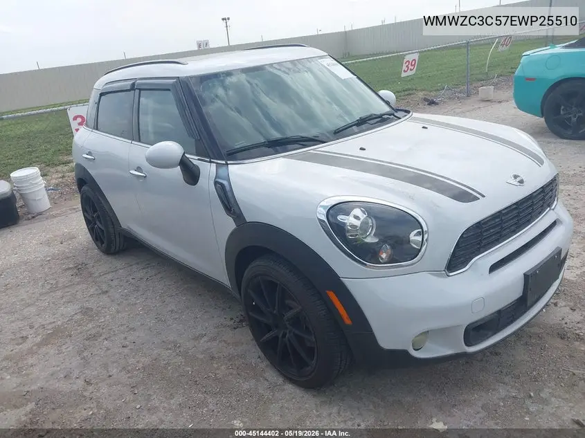 2014 Mini Countryman Cooper S VIN: WMWZC3C57EWP25510 Lot: 45144402