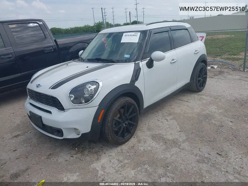 2014 Mini Countryman Cooper S VIN: WMWZC3C57EWP25510 Lot: 45144402