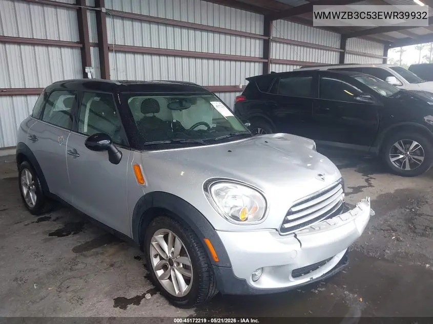 2014 Mini Countryman Cooper VIN: WMWZB3C53EWR39932 Lot: 45172219