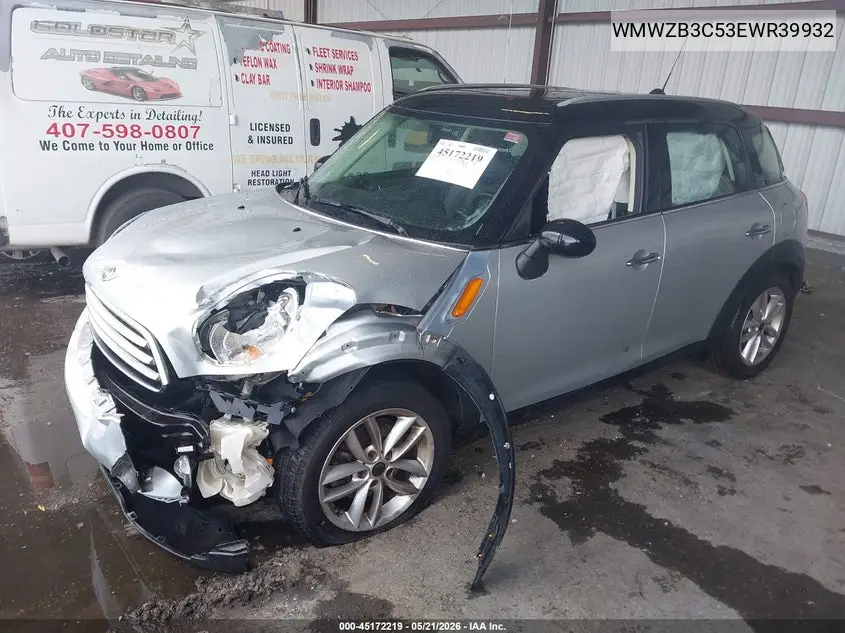 2014 Mini Countryman Cooper VIN: WMWZB3C53EWR39932 Lot: 45172219