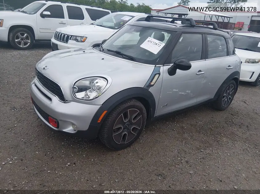 2014 Mini Countryman Cooper S VIN: WMWZC5C59EWP41378 Lot: 45172872