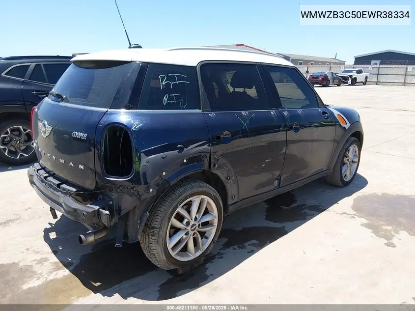 2014 Mini Countryman Cooper VIN: WMWZB3C50EWR38334 Lot: 45211150