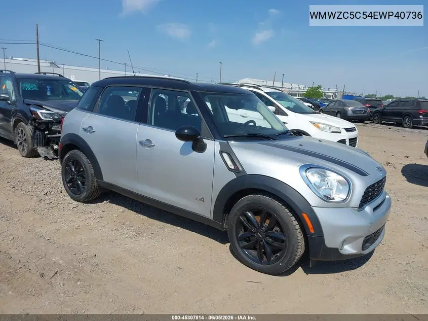 2014 Mini Countryman Cooper S VIN: WMWZC5C54EWP40736 Lot: 45307814