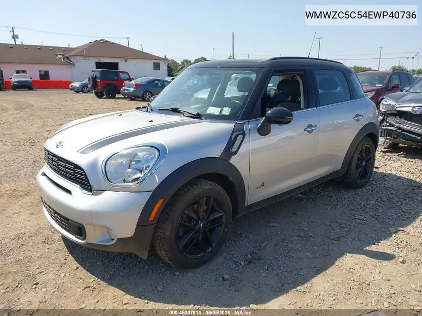 2014 Mini Countryman Cooper S VIN: WMWZC5C54EWP40736 Lot: 45307814
