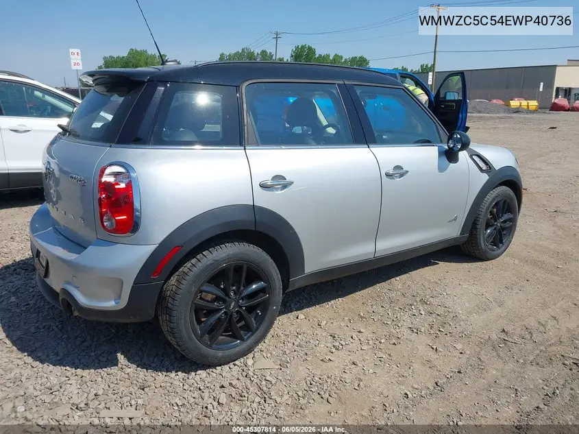 2014 Mini Countryman Cooper S VIN: WMWZC5C54EWP40736 Lot: 45307814