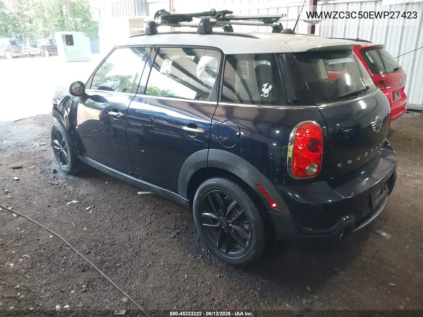 2014 Mini Countryman Cooper S VIN: WMWZC3C50EWP27423 Lot: 45333222