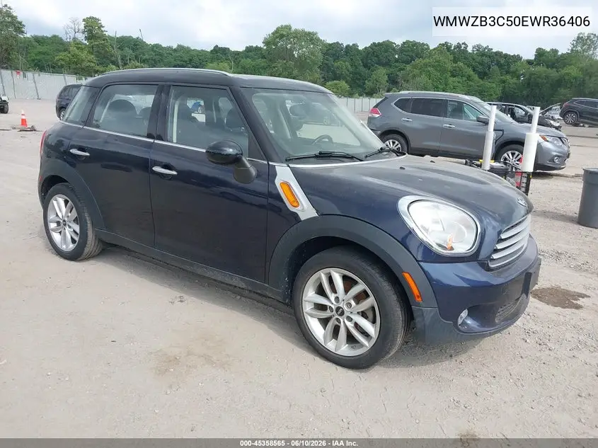 2014 Mini Countryman Cooper VIN: WMWZB3C50EWR36406 Lot: 45358565