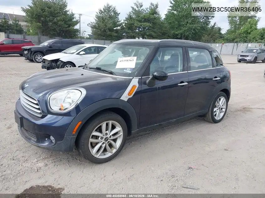2014 Mini Countryman Cooper VIN: WMWZB3C50EWR36406 Lot: 45358565