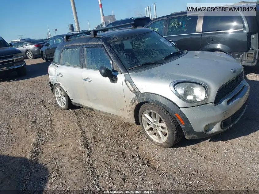2014 Mini Countryman Cooper S VIN: WMWZC5C58EWM18424 Lot: 45456523