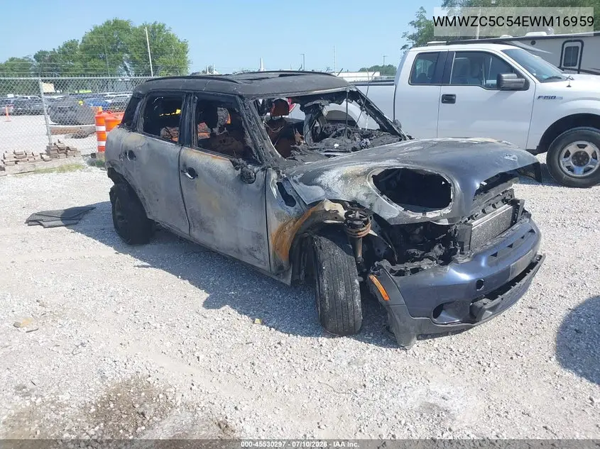 2014 Mini Countryman Cooper S VIN: WMWZC5C54EWM16959 Lot: 45530297