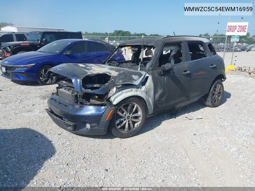 2014 Mini Countryman Cooper S VIN: WMWZC5C54EWM16959 Lot: 45530297