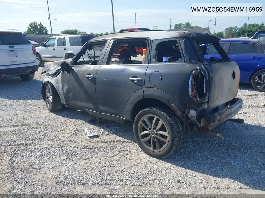 2014 Mini Countryman Cooper S VIN: WMWZC5C54EWM16959 Lot: 45530297