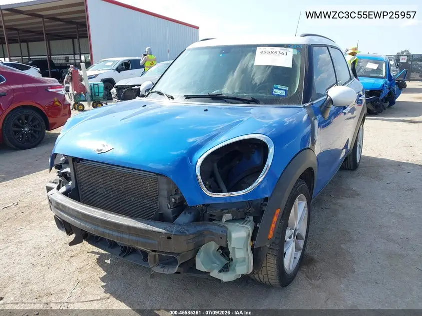 2014 Mini Countryman Cooper S VIN: WMWZC3C55EWP25957 Lot: 45585361