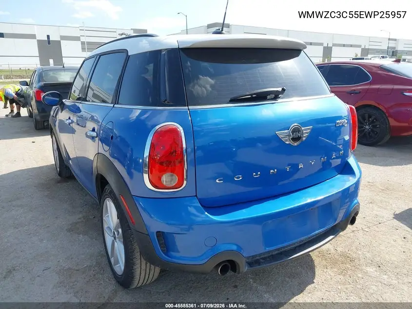 2014 Mini Countryman Cooper S VIN: WMWZC3C55EWP25957 Lot: 45585361