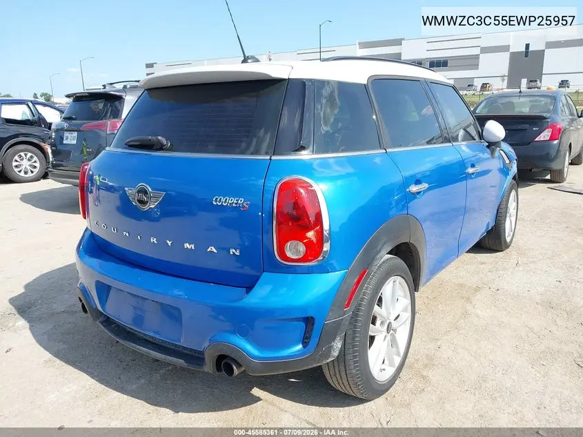 2014 Mini Countryman Cooper S VIN: WMWZC3C55EWP25957 Lot: 45585361