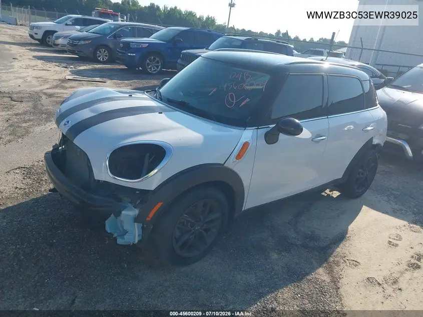 2014 Mini Countryman Cooper VIN: WMWZB3C53EWR39025 Lot: 45600209
