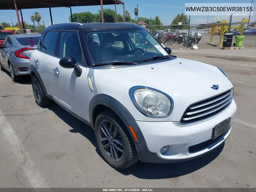 2014 Mini Countryman Cooper VIN: WMWZB3C50EWR38155 Lot: 45601195