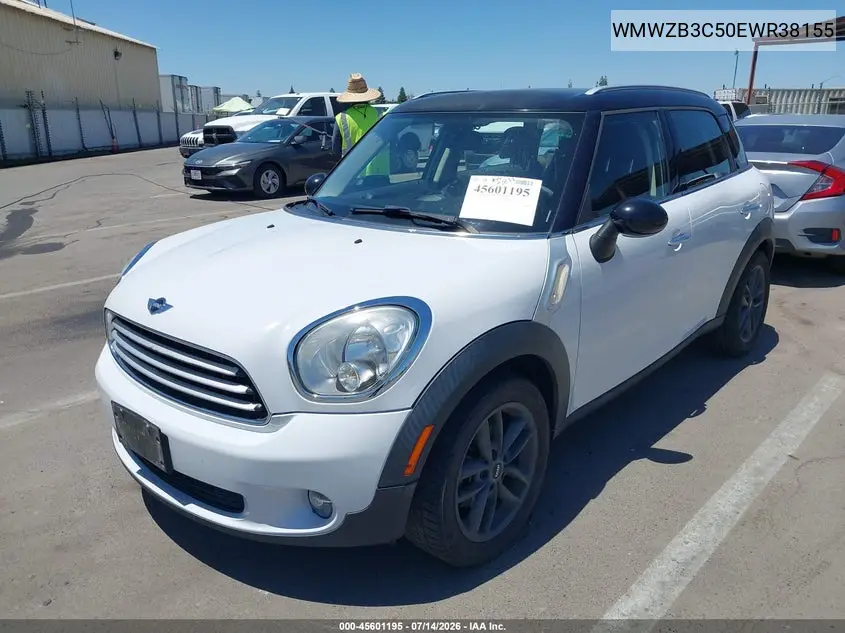 2014 Mini Countryman Cooper VIN: WMWZB3C50EWR38155 Lot: 45601195