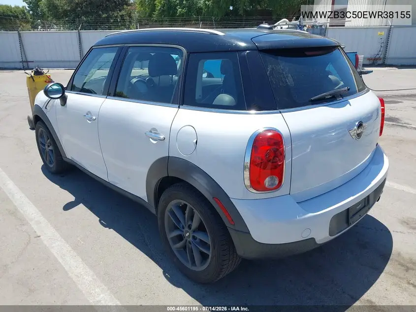 2014 Mini Countryman Cooper VIN: WMWZB3C50EWR38155 Lot: 45601195