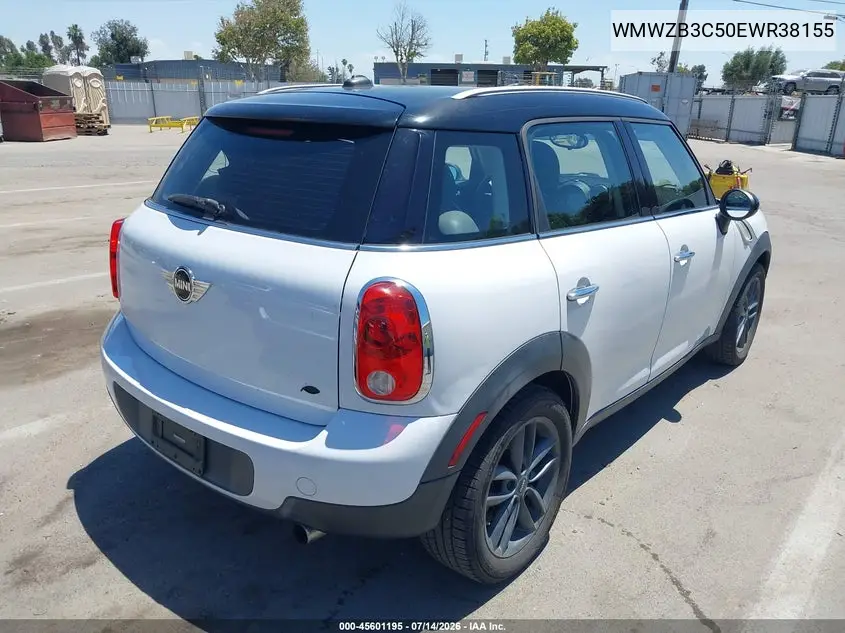2014 Mini Countryman Cooper VIN: WMWZB3C50EWR38155 Lot: 45601195