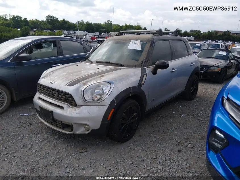 2014 Mini Countryman Cooper S VIN: WMWZC5C50EWP36912 Lot: 45625421
