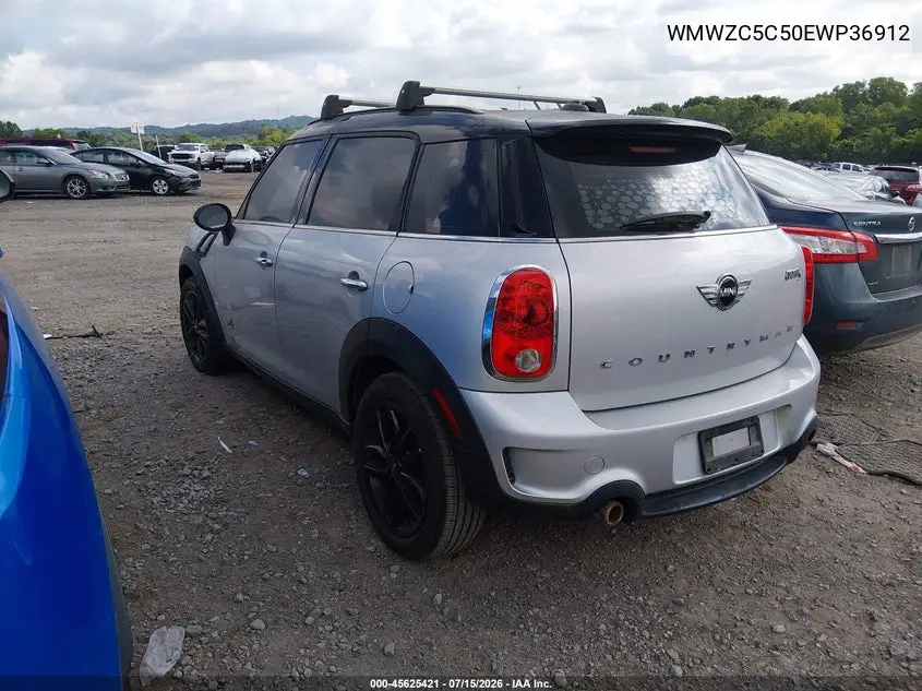 2014 Mini Countryman Cooper S VIN: WMWZC5C50EWP36912 Lot: 45625421