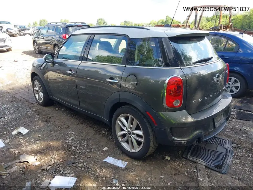 2014 Mini Countryman Cooper S VIN: WMWZC3C54EWP51837 Lot: 45645851