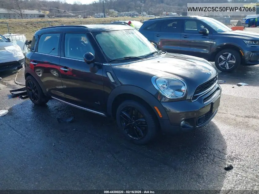 2015 Mini Countryman Cooper S VIN: WMWZC5C50FWP47068 Lot: 44380220