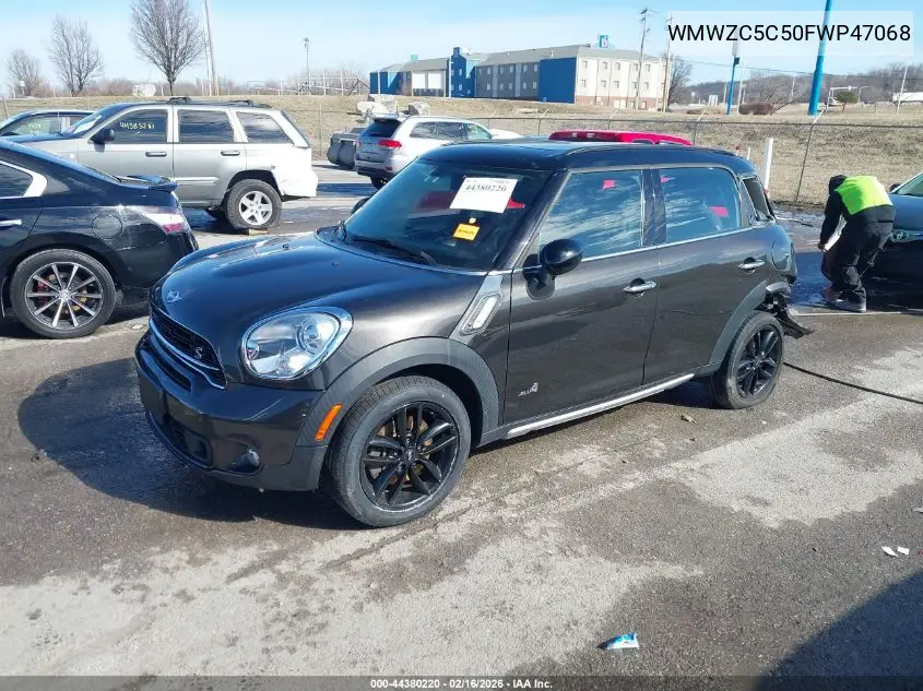 2015 Mini Countryman Cooper S VIN: WMWZC5C50FWP47068 Lot: 44380220